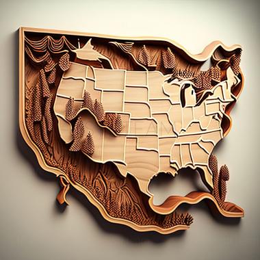 3D model st united states (STL)